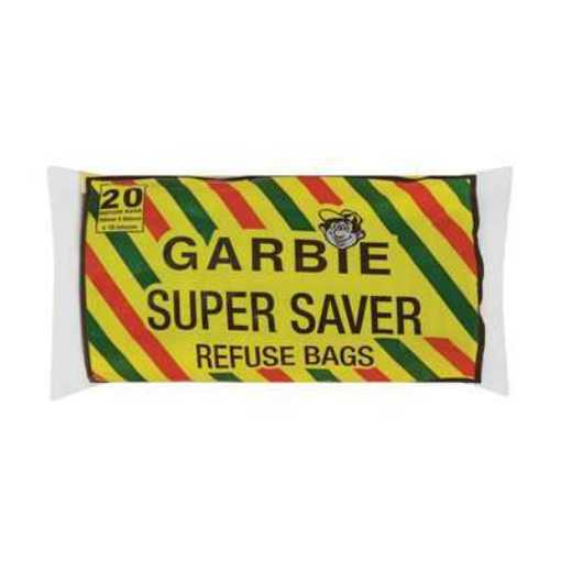 Picture of Garbie Super Saver Refuse Bags Black 750mm x 950mm 20s