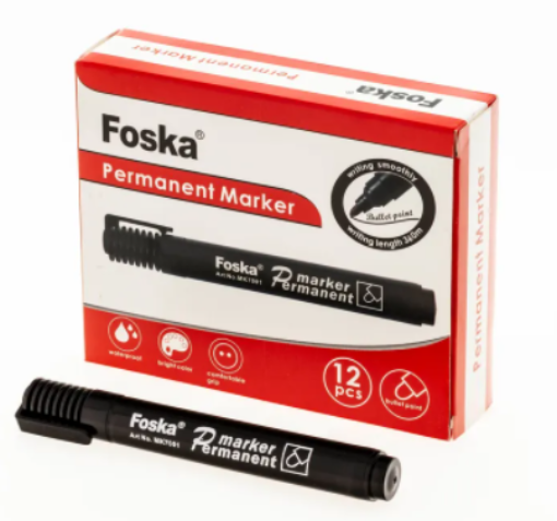 Picture of FOSKA Permanent Marker Black 1's - FOSMAR1A