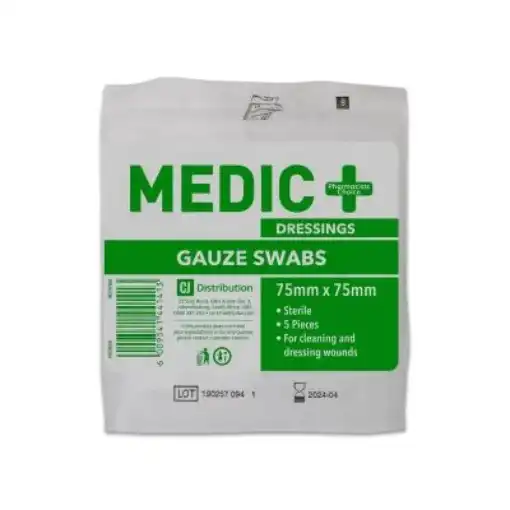 Picture of Medic Gauze Swabs Sterile 75mmx75mm