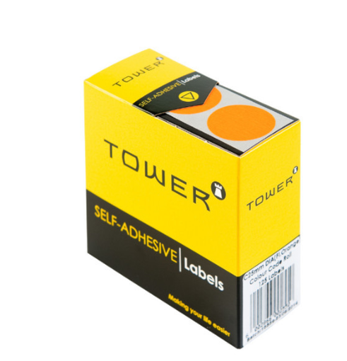 Picture of Label Round 25Mm Flu Ora 125Pk