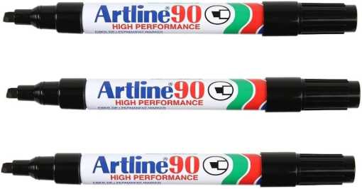 Picture of Marker Permanent Artline 90 Chisel Blk