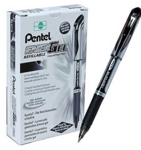 Picture of Pen Rb Pentel Energel Retr 0.5 Xfine Blk