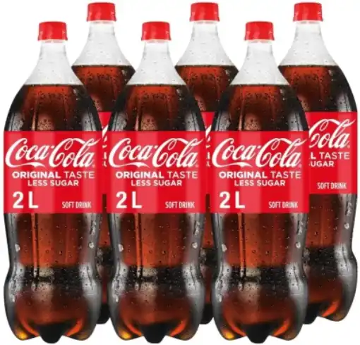 Picture of Coca-Cola Original Taste Less Sugar  (6 x 2 L)