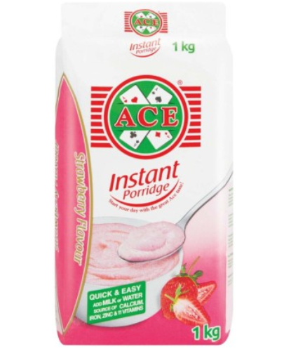 Picture of Ace Instant Porridge Strawberry Pouch  (1 kg)