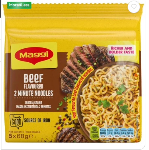 Picture of Maggi  2 Minutes Noodle Assorted 5Pk