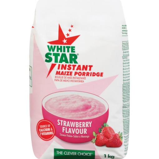 Picture of White Star Instant Porridge 1KG Strawberry