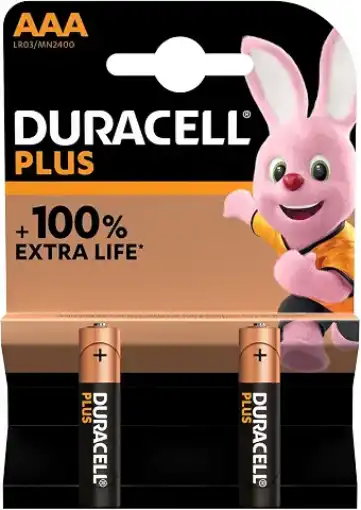 Picture of Duracell Plus Power AAA Batteries 2-Pack